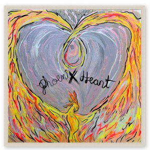 A Phoenix Heart Framed Print.