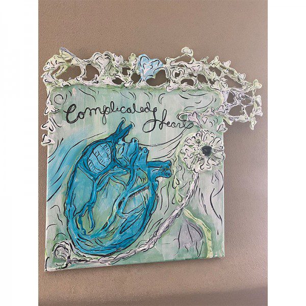A Complicated Heart with the words 'compassionate heart' on it.