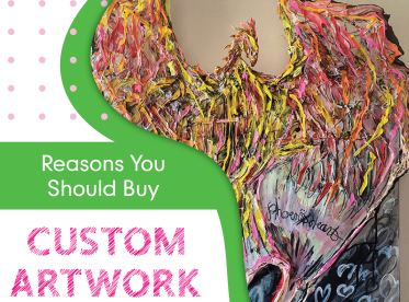 A picture of a painting with the words " reasons you should buy custom artwork ".