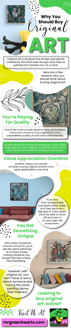 A picture of an art gallery with the words " value appreciation overtime ".